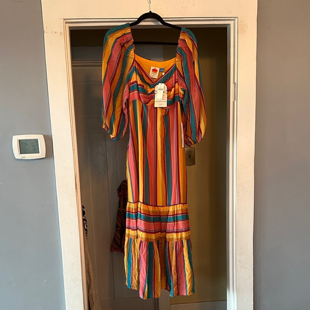 NWT - Farm Rio Striped Dress